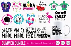 Summer Bundle SVG, DXF, PNG Bundle Cut Files Product Image 1