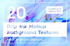 20 Drip Ink Motion Background Textures Product Image 1