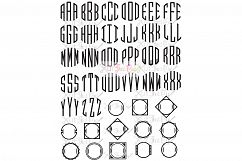 Exclusive Clubhouse Monogram Font SVG &amp; DXF Cut File Product Image 2
