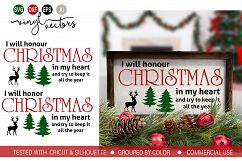 I will honor Christmas in my heart SVG DXF PNG Cut File Product Image 1