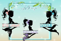 Girl Mermaid Svg, Personalize Mermaid, Name Mermaid, Mermaid SVG, Name Svg, Mermaid vinyl, Birthday Decor, Baby Room Decor, Girl Gift Idea Product Image 1