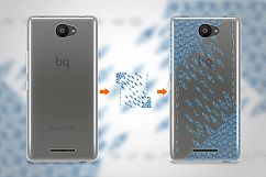 BQ U LITE TPU Clear Case Mockup Back View Product Image 2