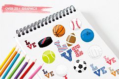 Sports love graphics and illustrations Product Image 3