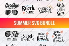 Summer SVG - Beach SVG - Summer Bundle SVG - Vacation svg Product Image 1