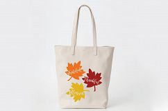 Grateful Thankful Blessed SVG - Fall SVG Cut File - DXF EPS Product Image 7