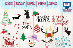 christmas bundle svg, dxf, png, jpg, eps Product Image 3