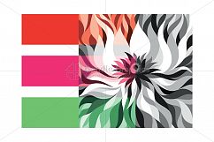 Lotus Flower Abstract Monotone Background Product Image 3