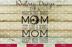 Marching Band Mom- Band SVG DXF PNG Product Image 1