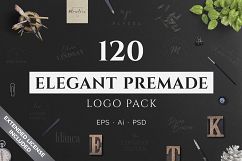 120 Elegant Premade Logo Pack Product Image 1