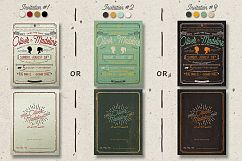Vintage Hand Lettering Wedding Invitation Product Image 4