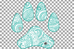 Dog footprint doodle clip art, hand drawn illustration of dog paw print. Vector design for T-shirt, greeting card or poster. png, svg files Product Image 12