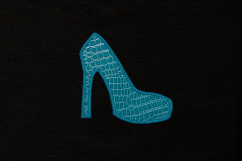 High Heel Pump Applique Embroidery Design Product Image 3
