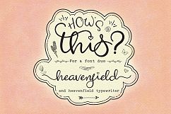 Heavenfield wedding font duo Product Image 1