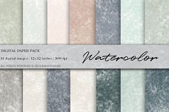 Watercolor Digital Paper, Watercolor Background Product Image 1