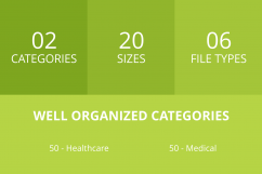 100 Medical General Glyph Inverted Icons Product Image 3