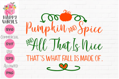 Pumpkin Spice SVG Fall SVG Autumn SVG Product Image 1