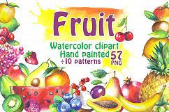 Watercolor Fruits Collection Product Image 1
