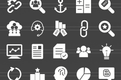 158 Shopping &amp; E-Commerce Glyph Inverted Icons Product Image 2