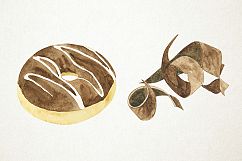 Watercolor Chocolate Clipart, Chocolate Illustration Product Image 4