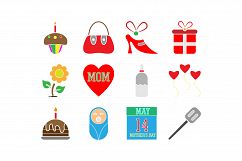 Set of mother's day icons Product Image 1