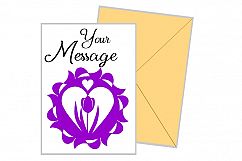 Tulip in Heart Design, SVG, Product Image 3