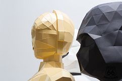 Papercraft Star Wars, C3PO Statue, Papercraft C3PO sculpture Product Image 8