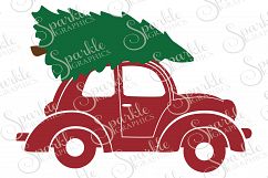 Christmas Trees  Car File Set | SVG, EPS, DXF, PNG Product Image 1