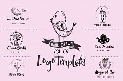 Hand drawn feminine premade logo v02 Product Image 1