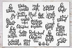 Winter Lettering Overlays Product Image 8