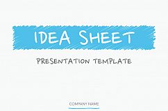 Idea Sheet PowerPoint Template Product Image 2