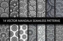 Black White Mandala Seamless Patterns Product Image 1