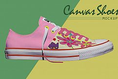 Low up Canvas Shoes Mockup Product Image 3