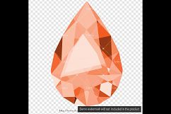 100 Realistic Pear Diamond Clip Arts, Wedding Diamond Product Image 3