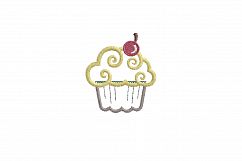 Cherry Cupcake Applique Embroidery Design Product Image 8