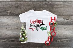 Dashing Through the Snow SVG Cut File - Christmas SVG DXF Product Image 7