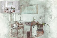 Architecture Sketch Photoshop PSD Action Template Product Image 3