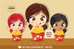 Fast food graphics, Fast food illustrations, Food stickers Product Image 1
