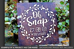 Oh Snap SVG Wedding Sign - Take Photos Wedding Sign - 5508 Product Image 3