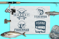 Fishing Vintage Badges Logos Product Image 1