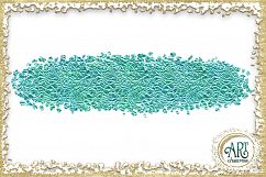 Turquoise Glitter Blue and Green Digital Clipart Brush Stroke 24 of beautiful PNG files Product Image 10