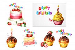 Happy Birthday! Watercolor. Product Image 6