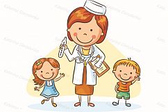 Kids healthcare, families, kids, doctors, illnesses Product Image 5