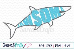 Jawsome - Digital Printable - Cuttable File - Digital Download - SVG EPS PNG DXF  Product Image 1