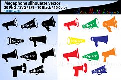 Megaphone vector silhouette svg, megaphone, megaphone vector Product Image 1
