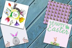 Easter Digital Papers, Easter Scrapbook Paper, Easter eggs Product Image 3