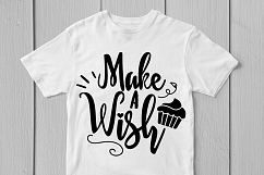 Make A WIsh - Birthday SVG EPS DXF PNG Cutting Files Product Image 2