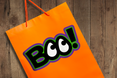 Halloween BOO! Eyes SVG File Cutting Template Product Image 3