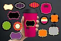 Halloween tags frames graphic design clip art illustrations Product Image 1
