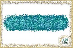 Turquoise Glitter Blue and Green Digital Clipart Brush Stroke 24 of beautiful PNG files Product Image 5