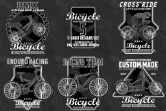 T-shirts bike emblems with grunge elements. Product Image 1